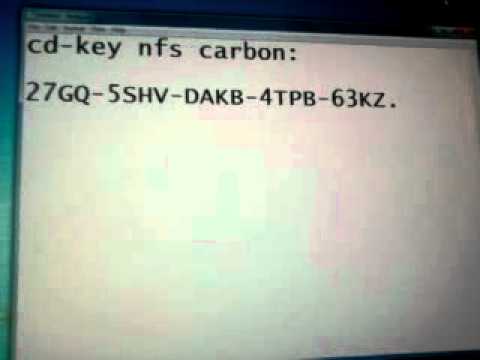 Need For Speed Carbon Serial Key